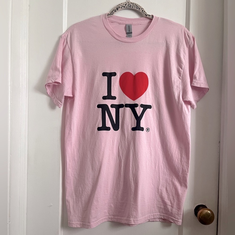 I Love NY Oversized Pink Woman's T-Shirt